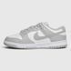 Кросівки Nike SB Dunk Low White Grey NK212 фото 2
