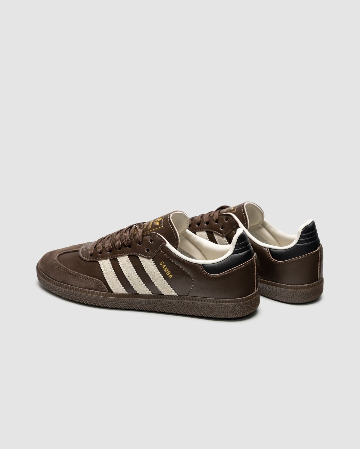 Adidas Samba OG Dark Brown Beige Gum C-02097 фото
