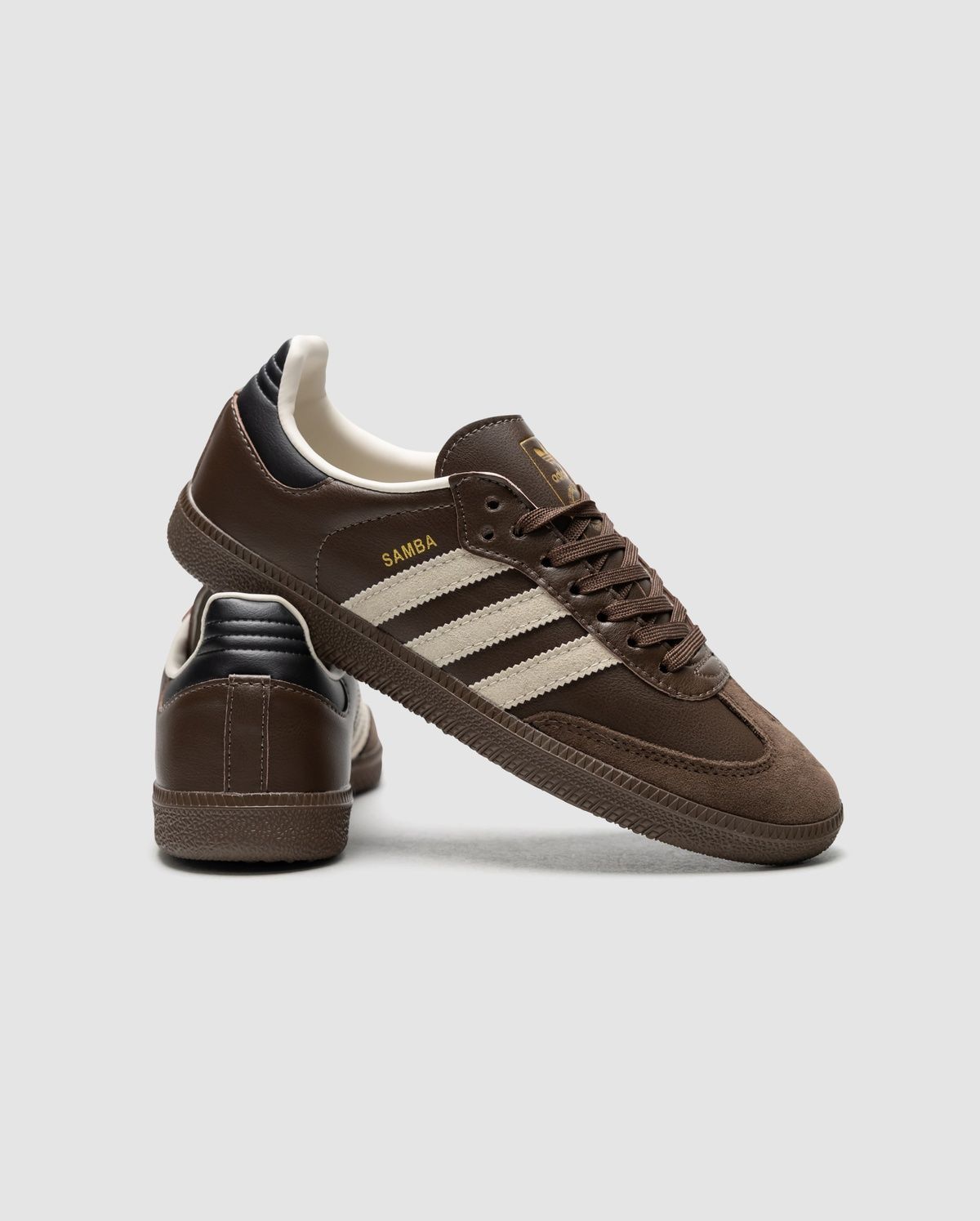 Adidas Samba OG Dark Brown Beige Gum C-02097 фото