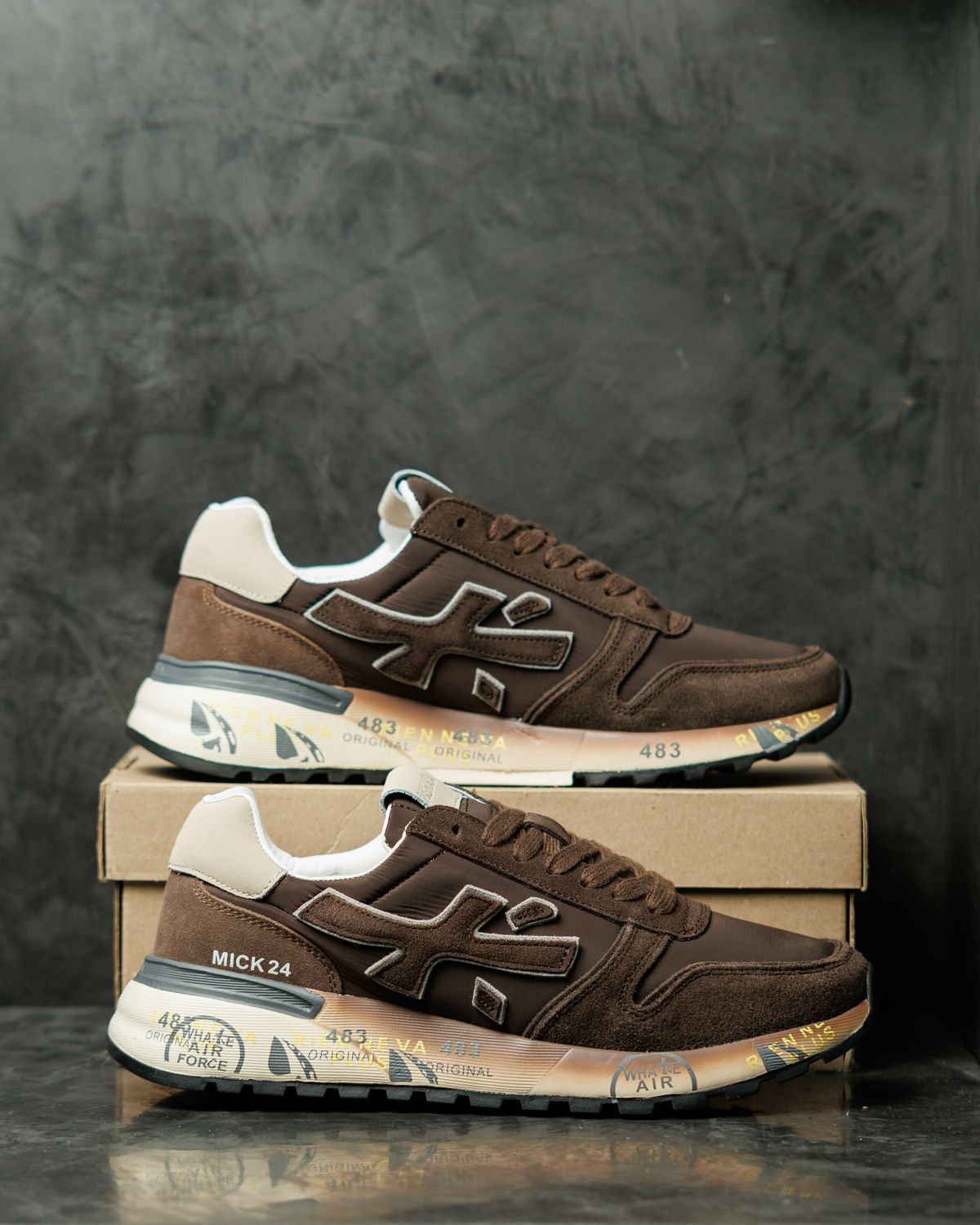 Кросівки Premiata Mick 24 Brown PR015 фото