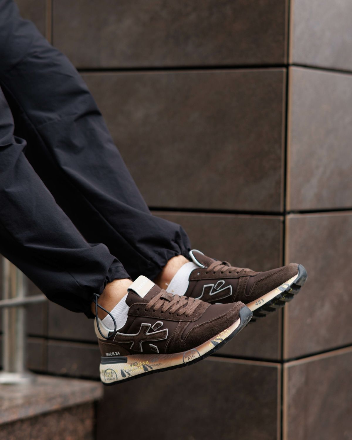Кросівки Premiata Mick 24 Brown PR015 фото