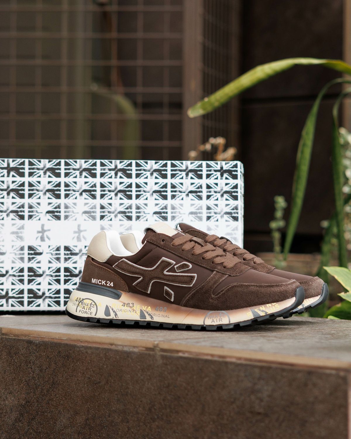 Кросівки Premiata Mick 24 Brown PR015 фото