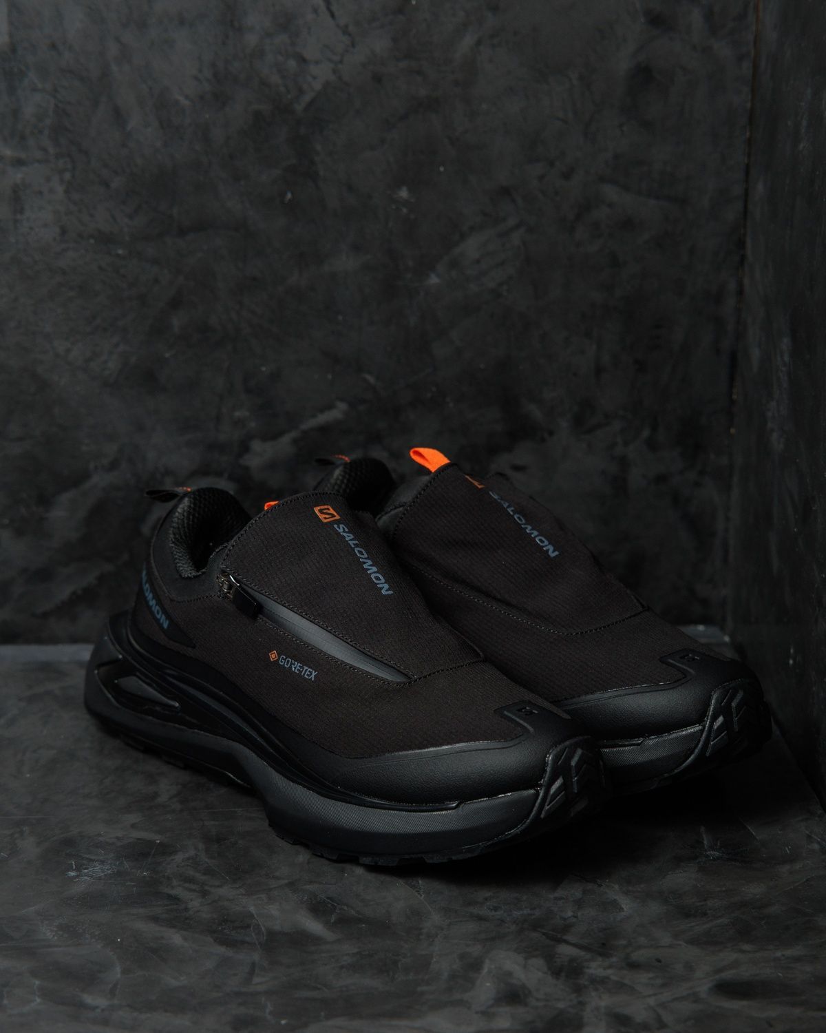 Кросівки Salomon Odyssey Elmt Gore-Tex Black Orange SL034 фото