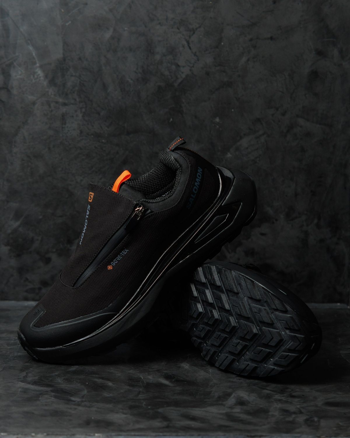 Кросівки Salomon Odyssey Elmt Gore-Tex Black Orange SL034 фото