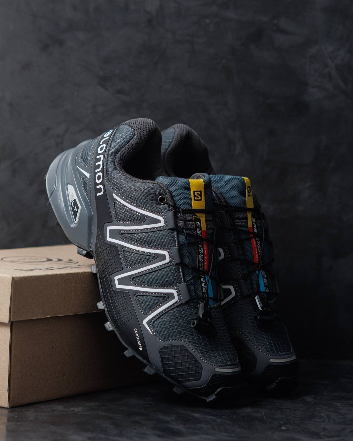 Кросівки Salomon Speedcross 3 Dark Grey SL028 фото Кросівки Salomon Speedcross 3 Dark Grey SL028 фото