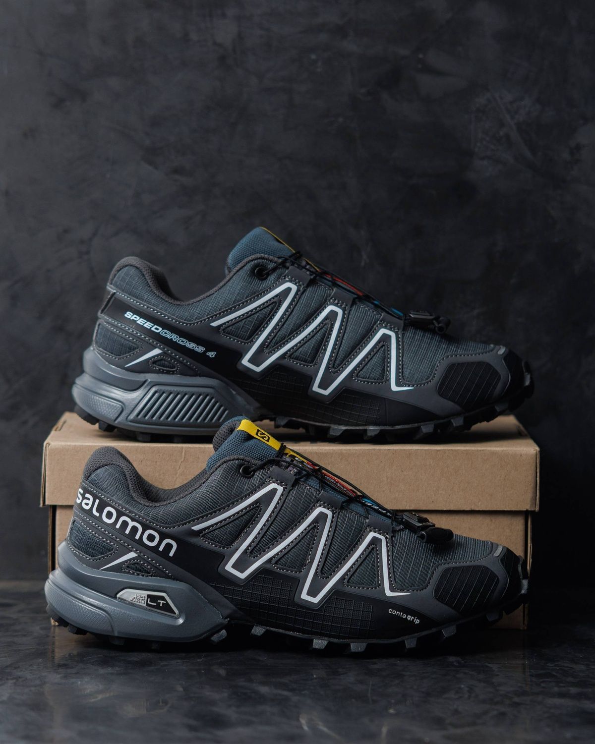Кросівки Salomon Speedcross 3 Dark Grey SL028 фото Кросівки Salomon Speedcross 3 Dark Grey SL028 фото
