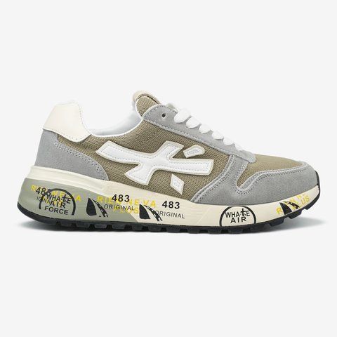 Premiata Mick Grey White 13002 фото