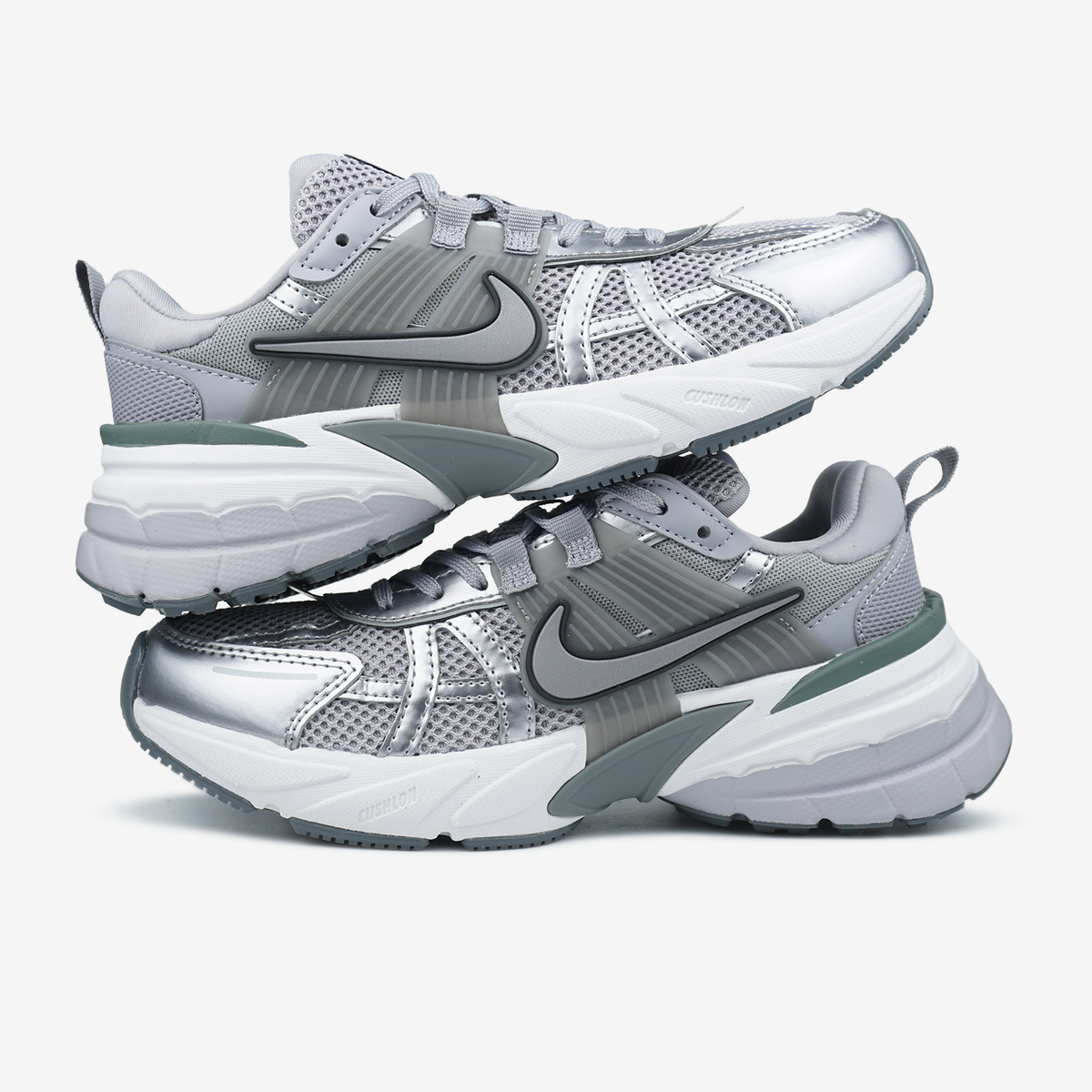 Nike V2K Runtekk Metallic Grey 0401 фото