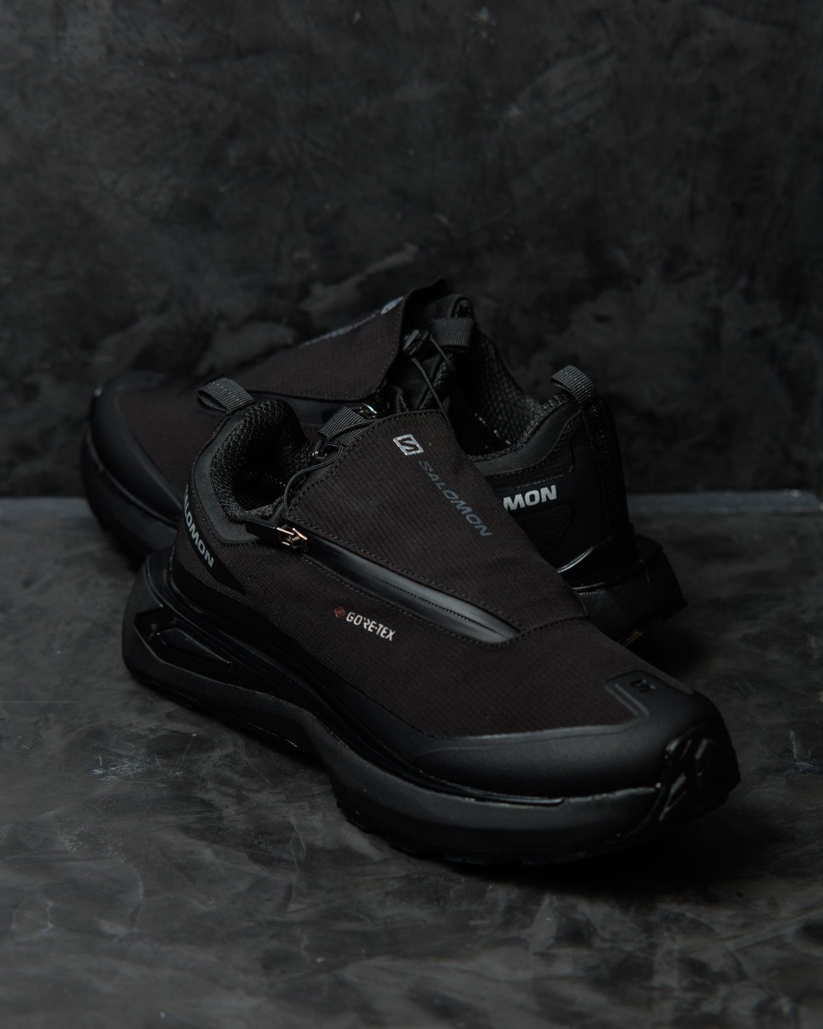 Кросівки Salomon Odyssey Elmt Gore-Tex Black White SL033 фото
