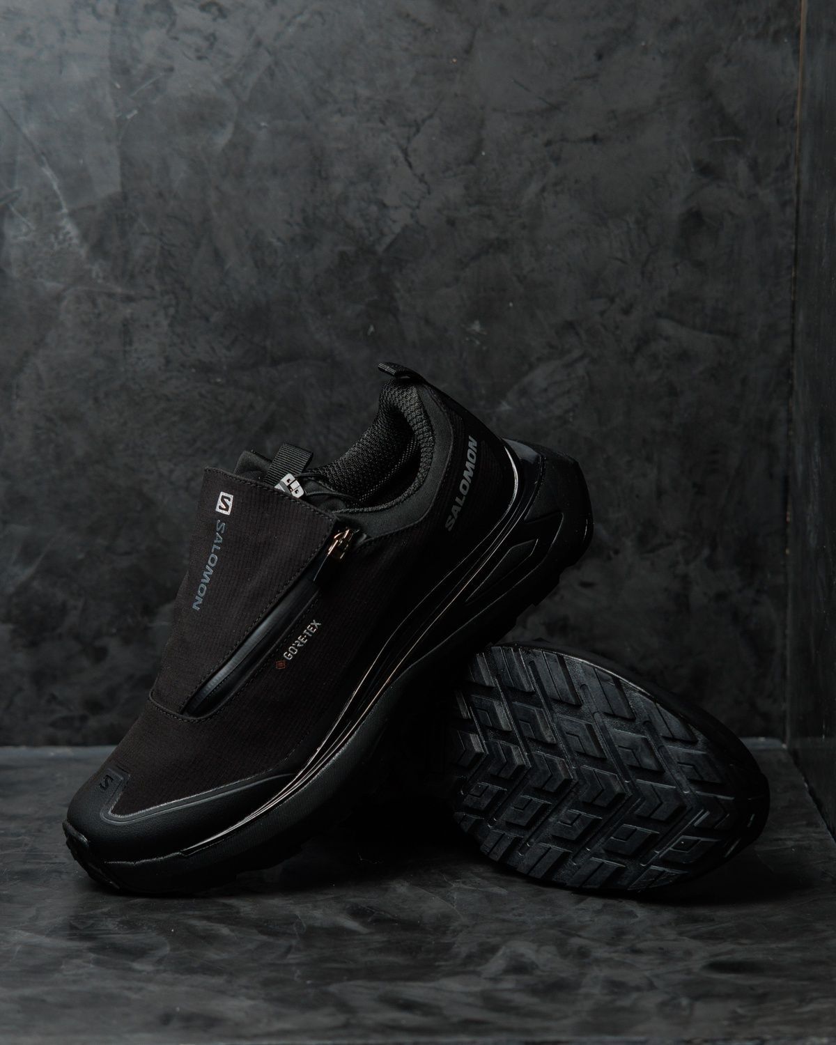 Кросівки Salomon Odyssey Elmt Gore-Tex Black White SL033 фото
