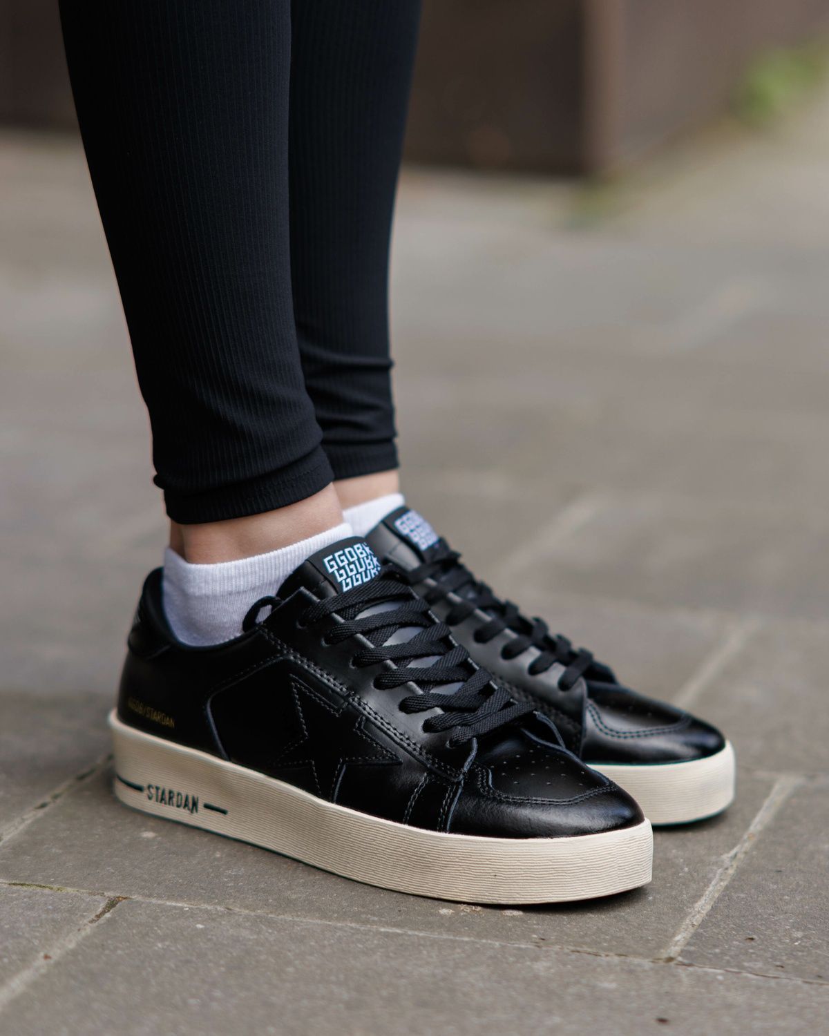 Кросівки Golden Goose GGDB Stardan Black White GG001 фото