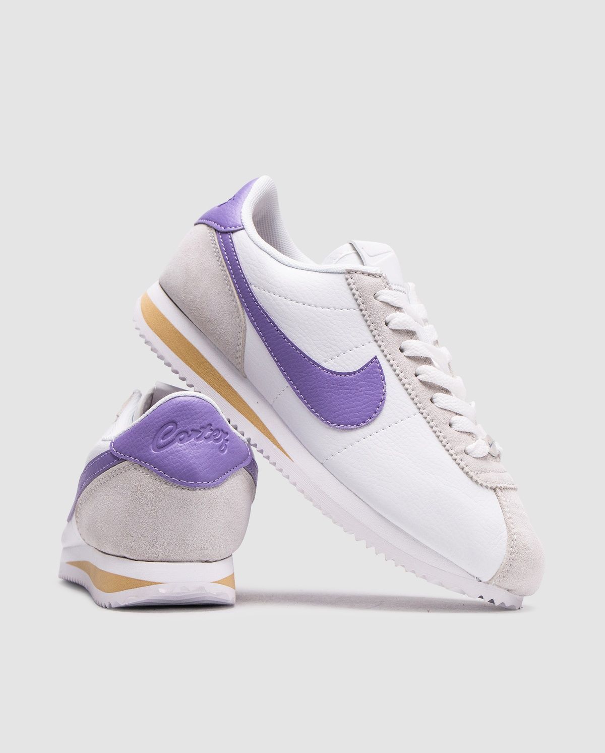 Nike Cortez White/Purple C-01163 фото