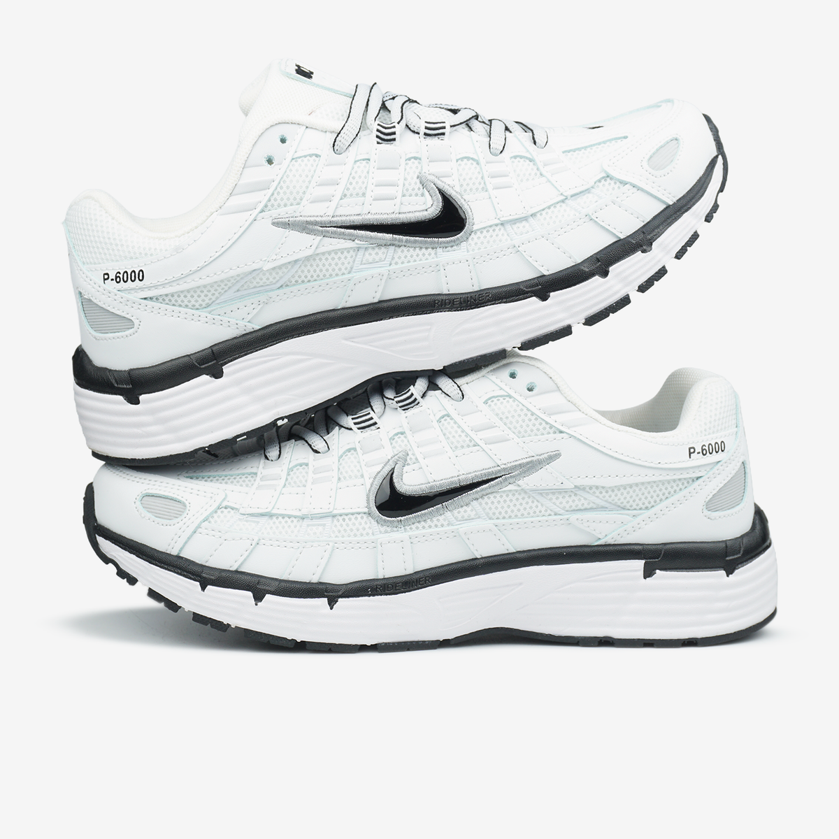 Nike P-6000 White Black Swoosh 0405 фото